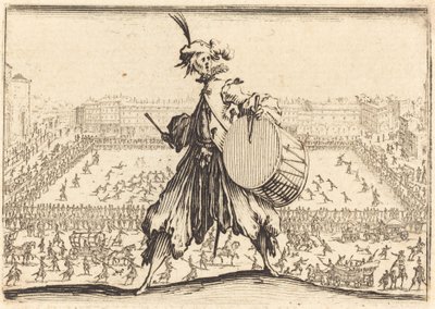 Piazza Santa Croce, Firenze, ca. 1617. af Jacques Callot