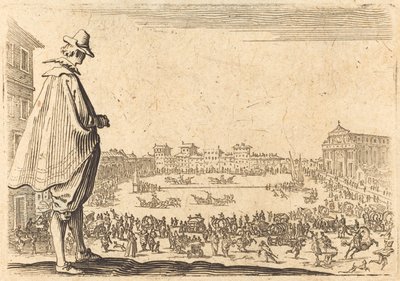 Piazza Santa Maria Novella, Firenze, ca. 1622. af Jacques Callot