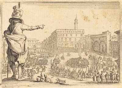 Piazza della Signoria, Firenze af Jacques Callot