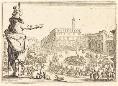 Piazza della Signoria, Firenze af Jacques Callot