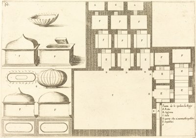 Plan af Spelunche Reggae af Jacques Callot