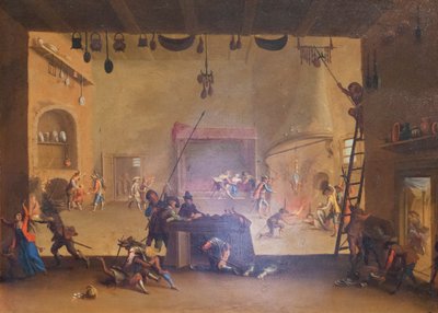 Plundering a Farmhouse, fra serien The Miseries of War af Jacques Callot
