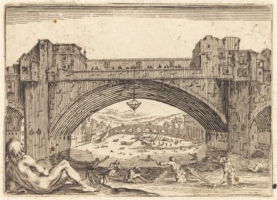 Ponte Vecchio, Firenze af Jacques Callot