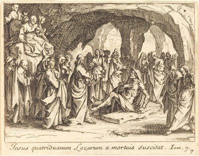 Opdragelse af Lazarus af Jacques Callot
