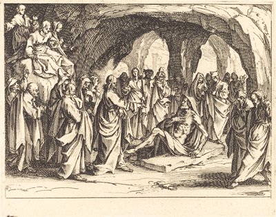 Opdragelse af Lazarus af Jacques Callot