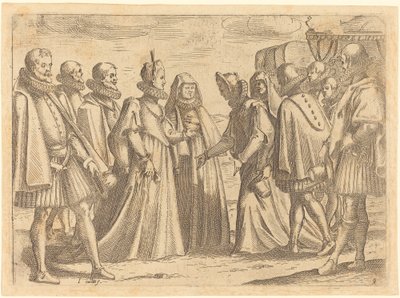 Reception i Mantua af Jacques Callot