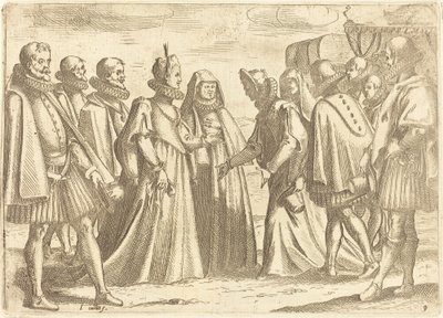 Reception i Mantua af Jacques Callot