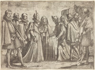 Reception i Mantua [højre], 1612. af Jacques Callot