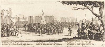 Rekruttering af tropper af Jacques Callot