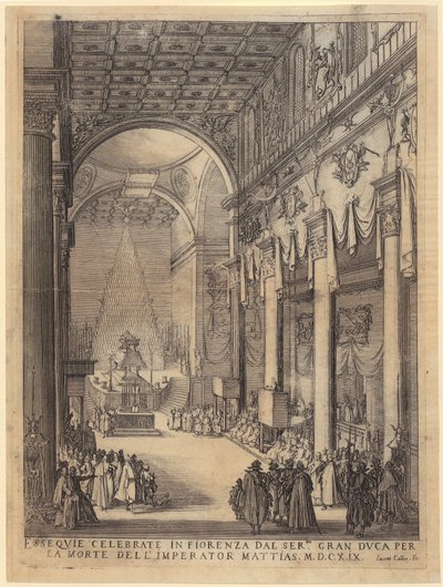 Requiem til ære for kejser Matthias af Jacques Callot