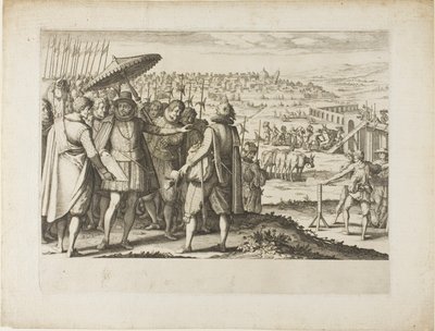 Restaurering af akvædukten i Pisa af Jacques Callot