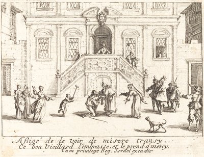 Den fortabte søns tilbagevenden af Jacques Callot