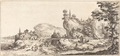 Vender hjem fra jagten, sandsynligvis ca. 1630. af Jacques Callot