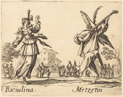 Riciulina og Metzetin af Jacques Callot