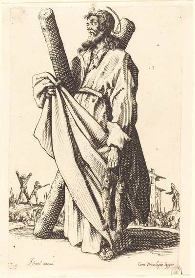 Sankt Andreas, udgivet 1631. af Jacques Callot