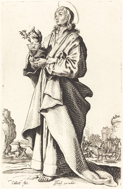 Sankt Johannes Evangelisten af Jacques Callot