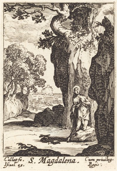 Sankt Maria Magdalena. af Jacques Callot