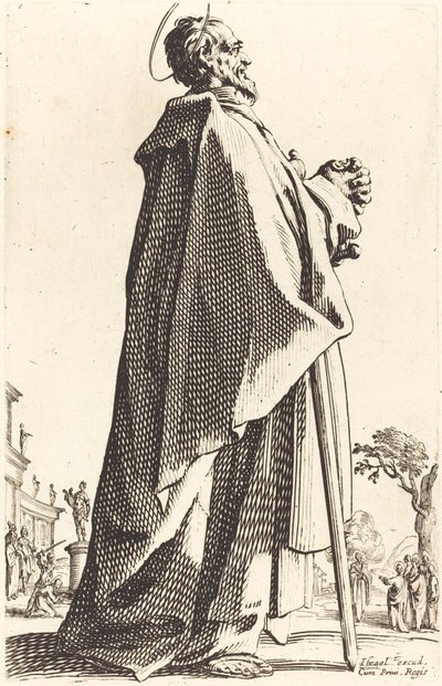 Saint Matthew, udgivet 1631. af Jacques Callot