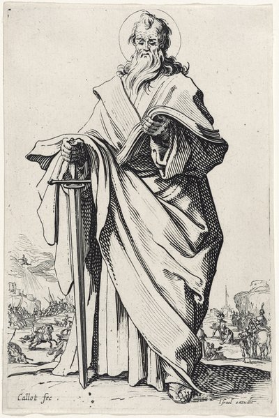 Sankt Paulus fra De store apostle, 1631 af Jacques Callot