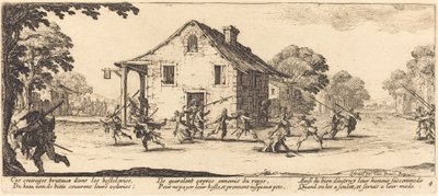 Scene med plyndring af Jacques Callot