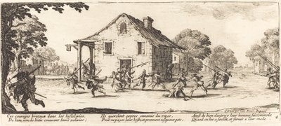 Scene for plyndring af Jacques Callot
