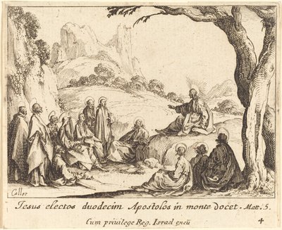 Bjergprædiken af Jacques Callot