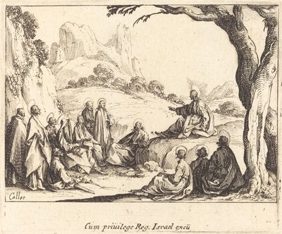 Bjergprædiken af Jacques Callot