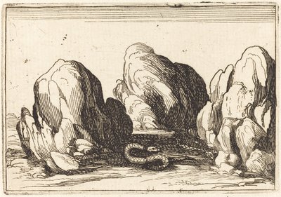 Slange, 1628. af Jacques Callot