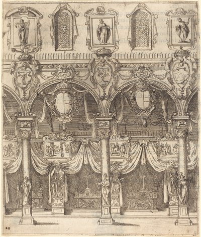 Sideskibet i San Lorenzo, Firenze af Jacques Callot