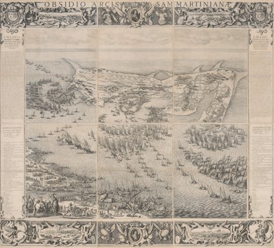 Belejring af Citadel of Saint Martin på Isle de Ré af Jacques Callot