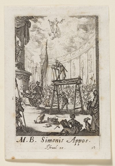 Apostlen Simon (Simonis Appos.) af Jacques Callot