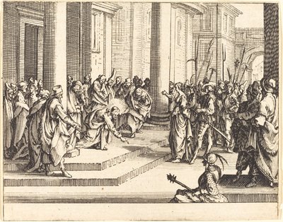 Jesu stening, 1635. af Jacques Callot