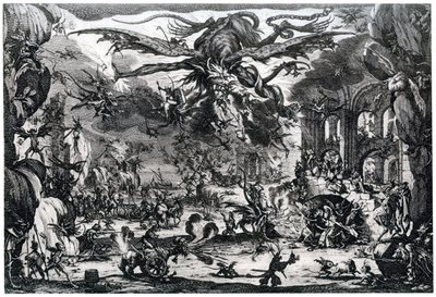 Sankt Anthonys fristelse, c1615-1635 1924 af Jacques Callot