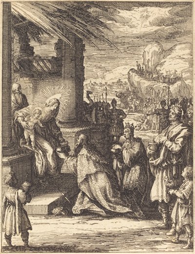 Magiernes tilbedelse, 16231628. af Jacques Callot