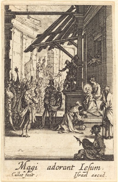 Magiernes tilbedelse, i eller efter 1630. af Jacques Callot