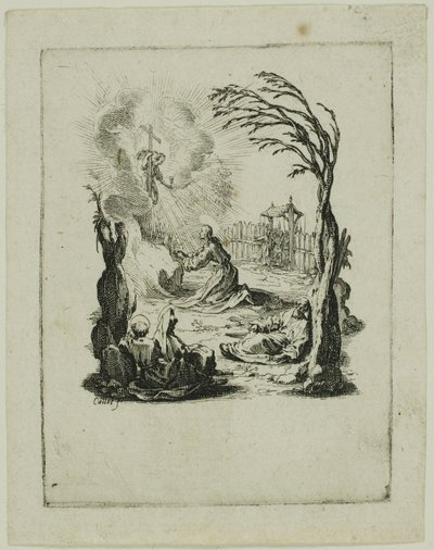 Smerten i haven, fra Den lille passion af Jacques Callot