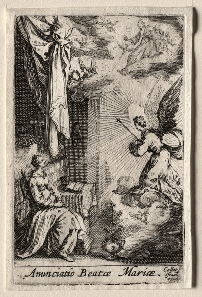 Jomfruens liv: Bebudelsen af Jacques Callot