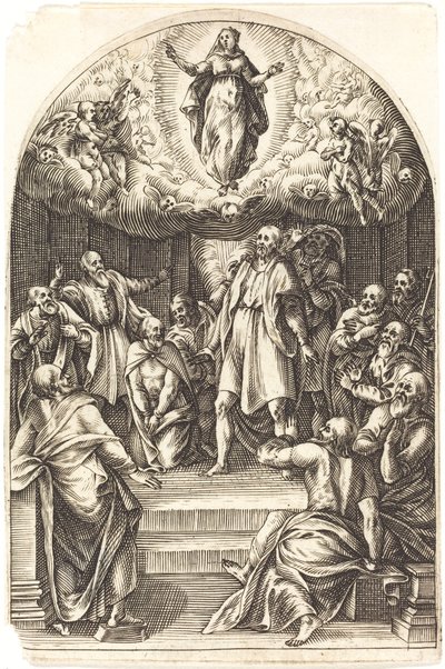 Antagelsen, 16081611. af Jacques Callot