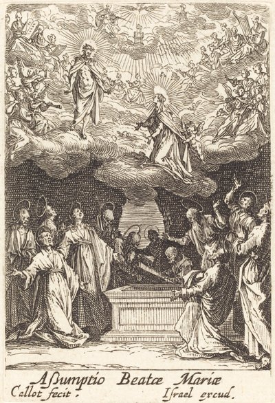 Jomfruens antagelse, i eller efter 1630. af Jacques Callot