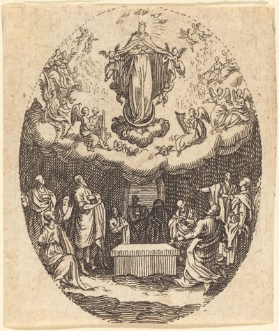 Antagelsen med Cherubinen af Jacques Callot