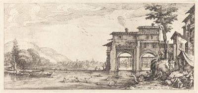 Badegæsterne, sandsynligvis ca. 1630. af Jacques Callot