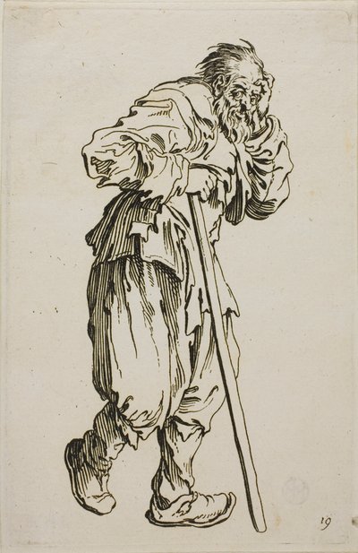 The Beggar on Crutches, tallerken seksten fra The Beggars af Jacques Callot