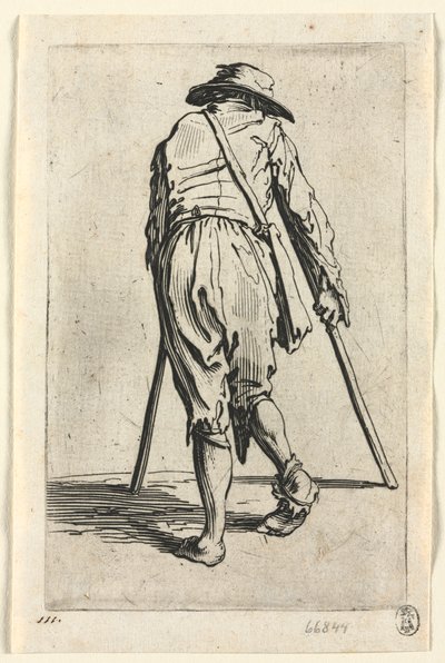 Tiggerne: Tigger på krykker, iført hat af Jacques Callot