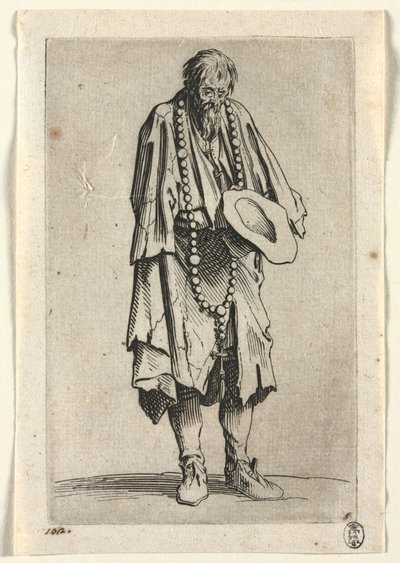Tiggerne: Tigger med rosenkrans af Jacques Callot