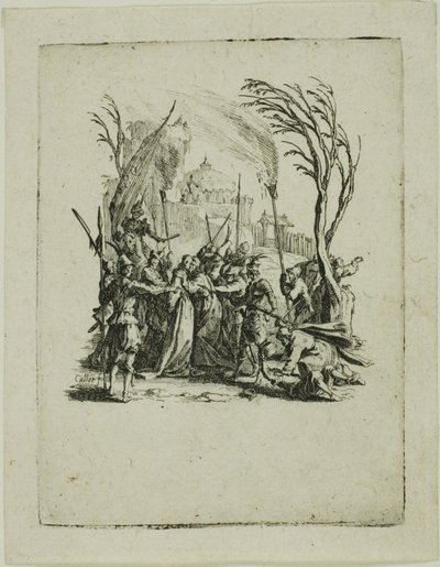 Forræderiet, fra Den Lille Passion af Jacques Callot