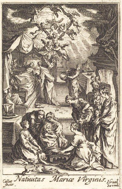 Jomfruens fødsel, i eller efter 1630. af Jacques Callot