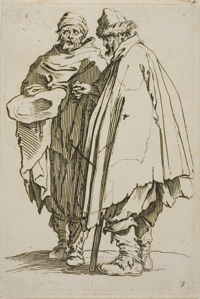 The Blind Man and his Companion, plade ni fra The Beggars af Jacques Callot