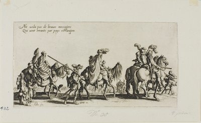 The Bohemians Marching, fra The Bohemians af Jacques Callot