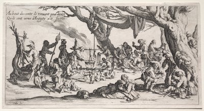 The Bohemians: The Stopping Place: The Feast of the Bohemians af Jacques Callot