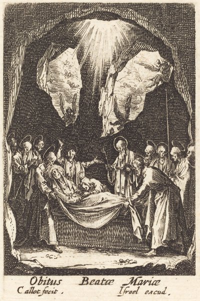 Jomfruens begravelse, i eller efter 1630. af Jacques Callot